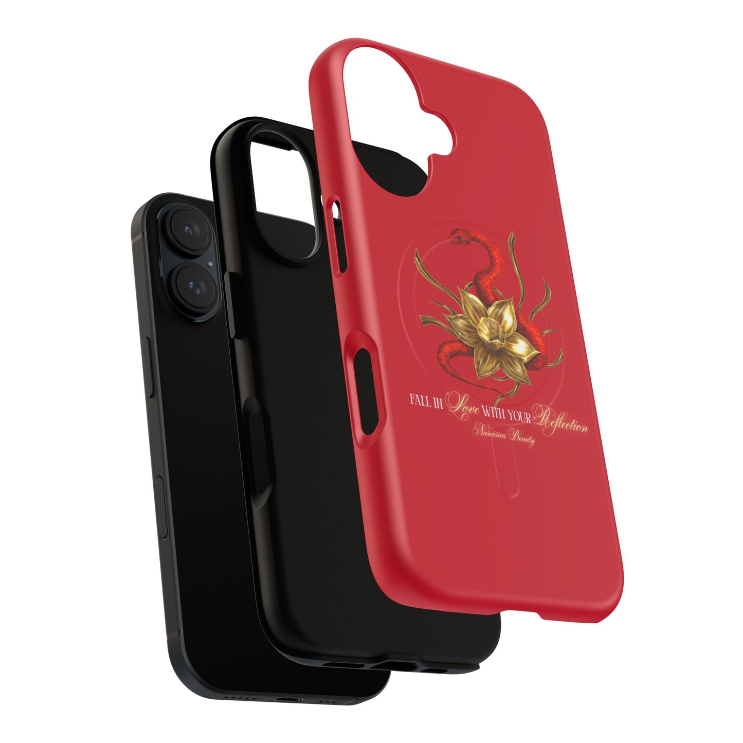 "Snake in the Garden" Tough Phone Case (Red)