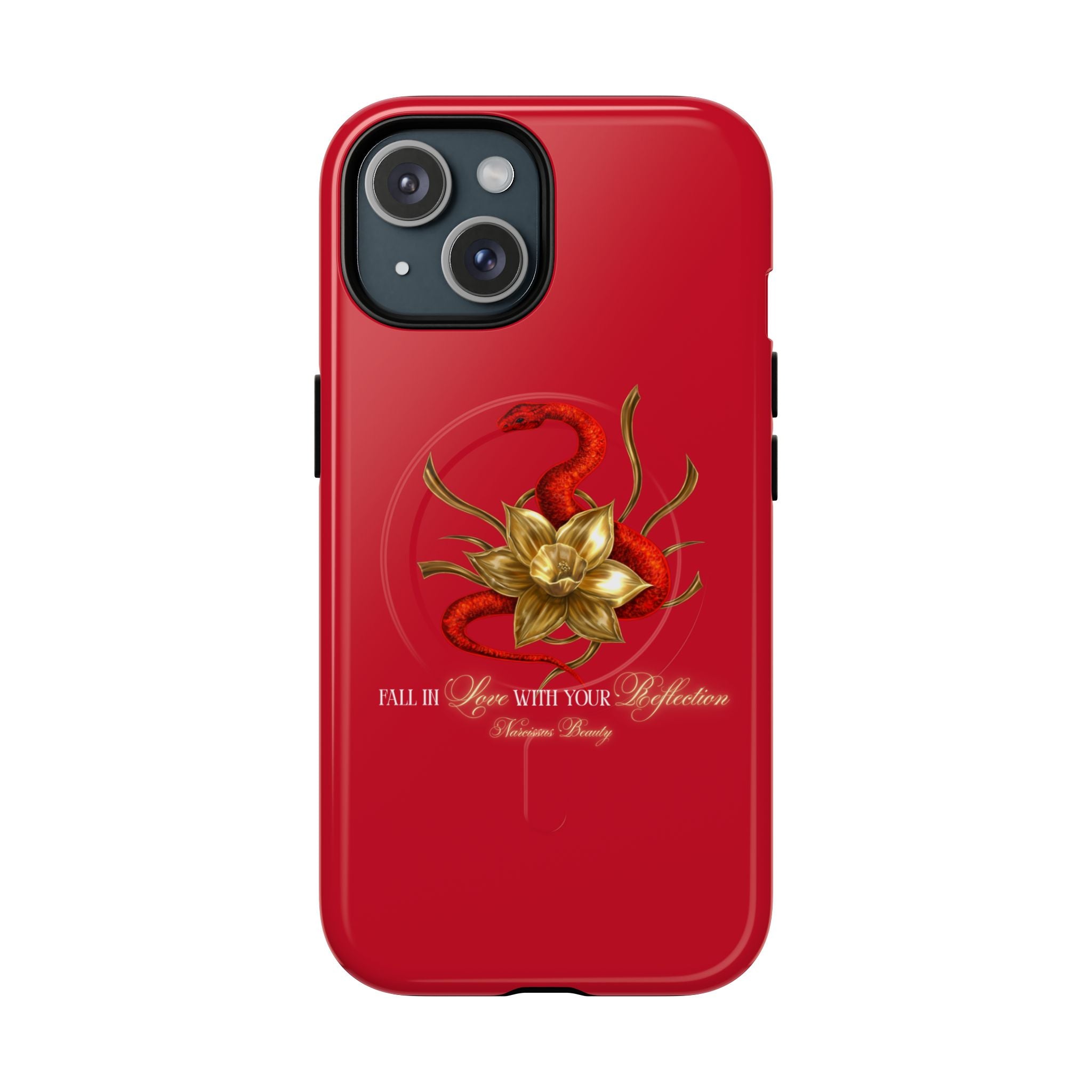 "Snake in the Garden" Tough Phone Case (Red)