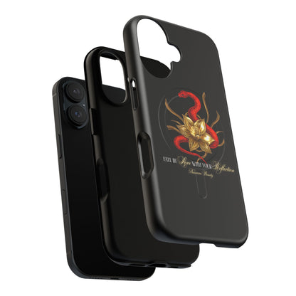 "Snake in the Garden" Tough Phone Case (Black)