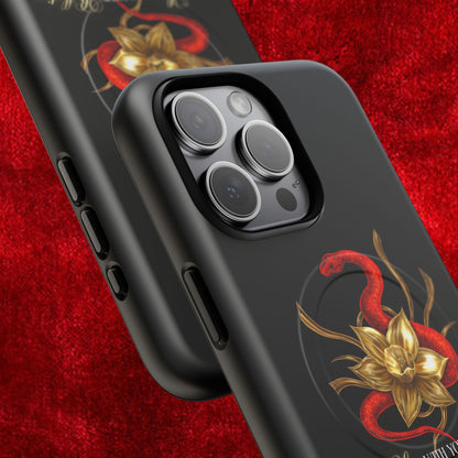 "Snake in the Garden" Tough Phone Case (Black)