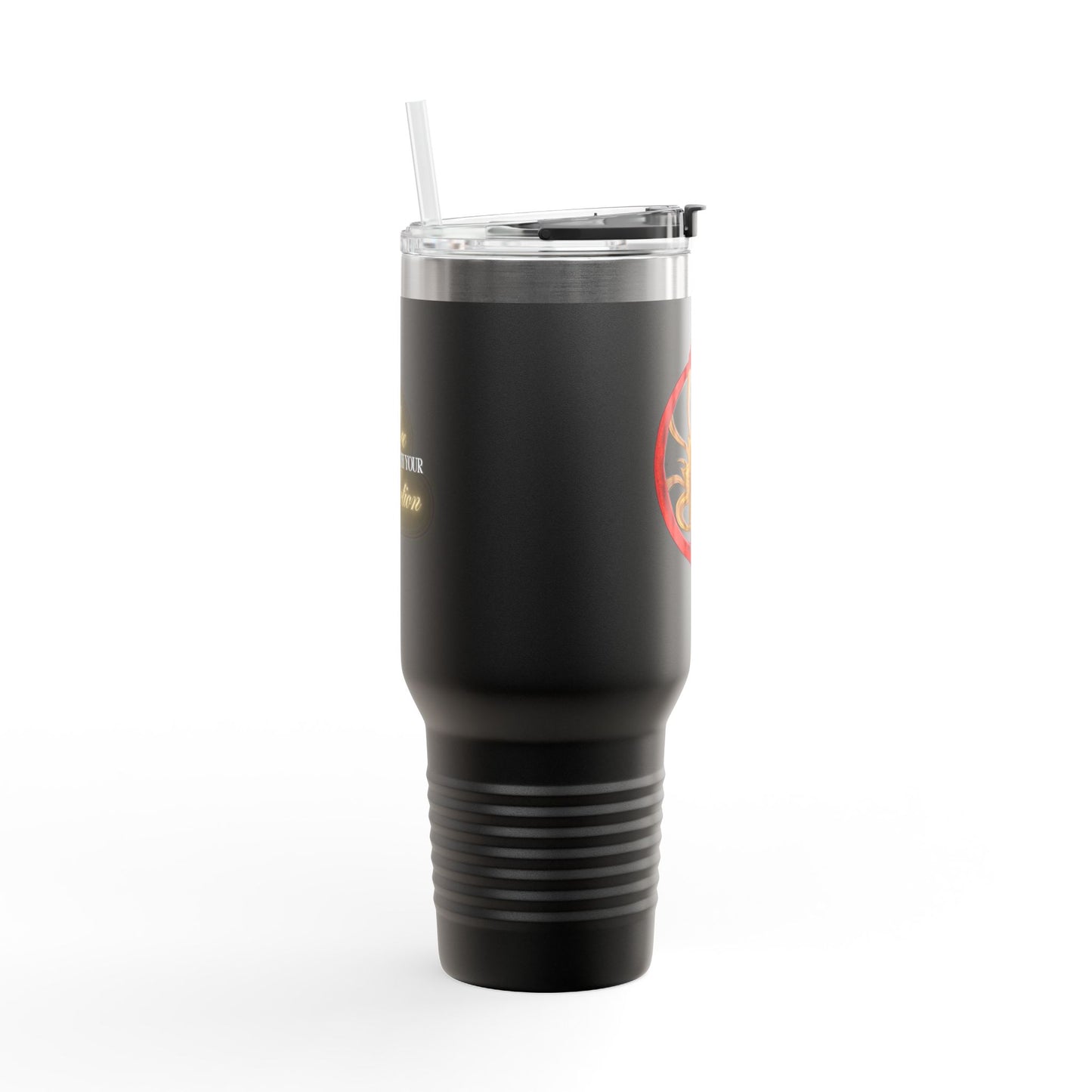 "Orobouros" Logo 40oz Travel Mug