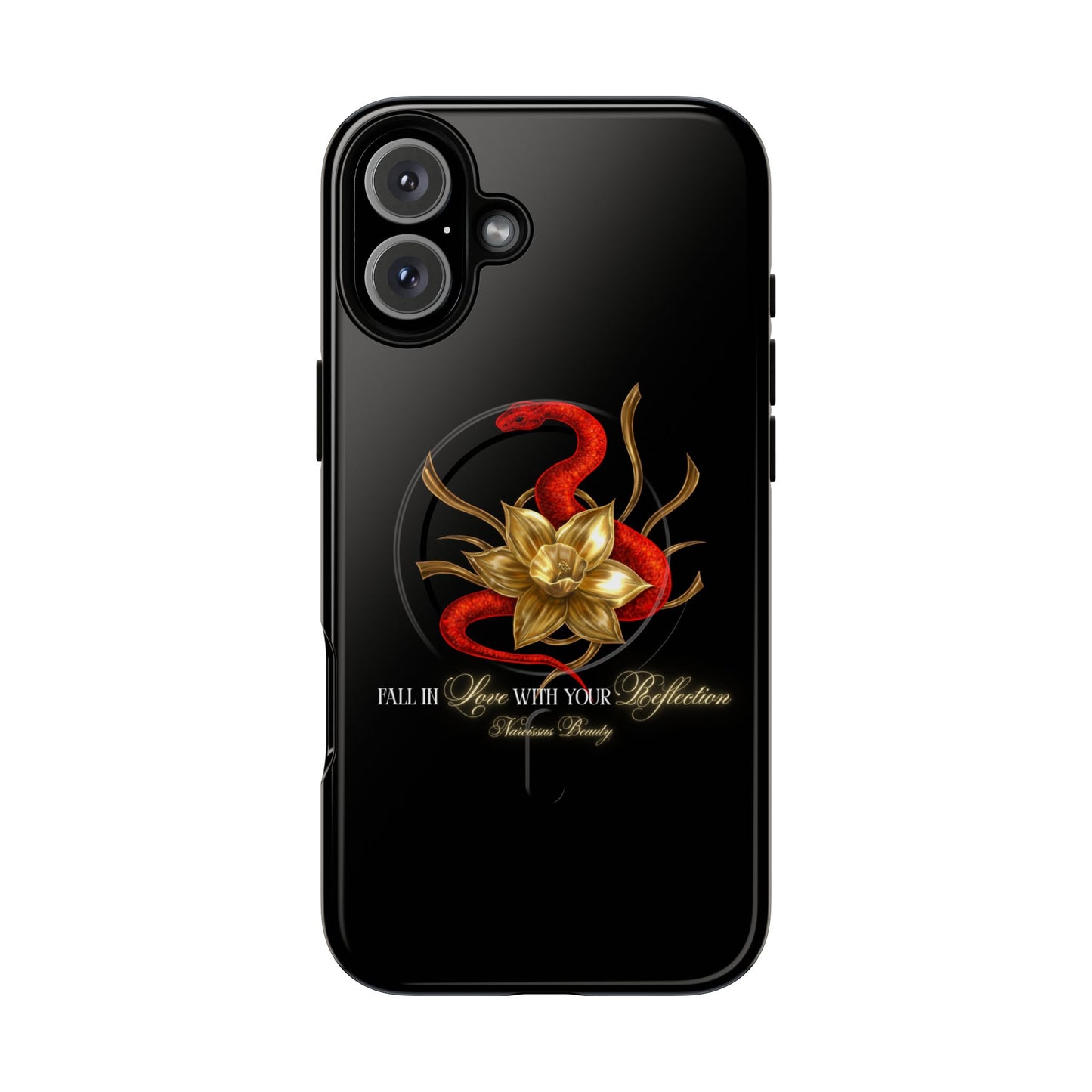 "Snake in the Garden" Tough Phone Case (Black)