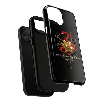 "Snake in the Garden" Tough Phone Case (Black)
