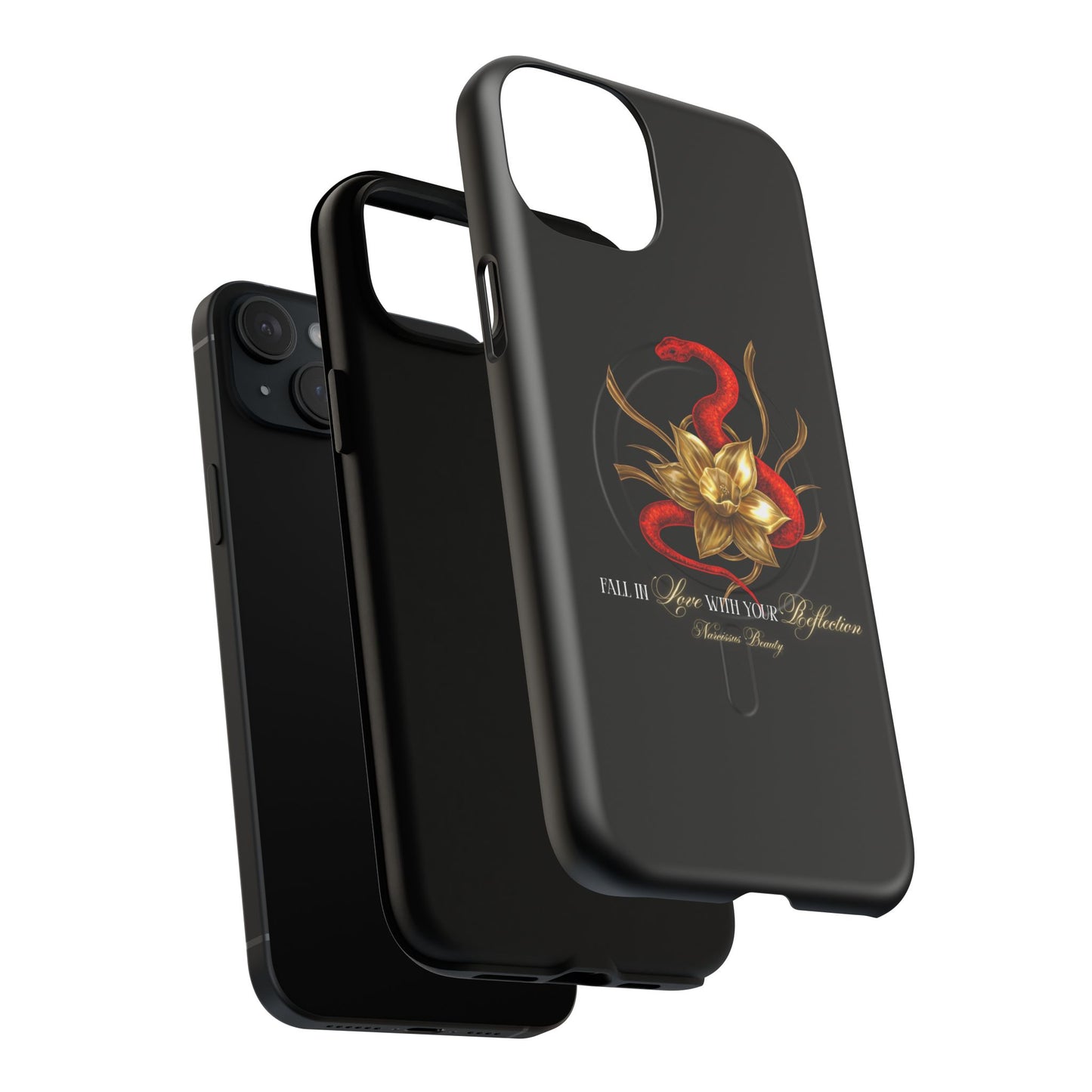 "Snake in the Garden" Tough Phone Case (Black)