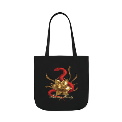 "Snake in the Garden" Canvas Tote Bag