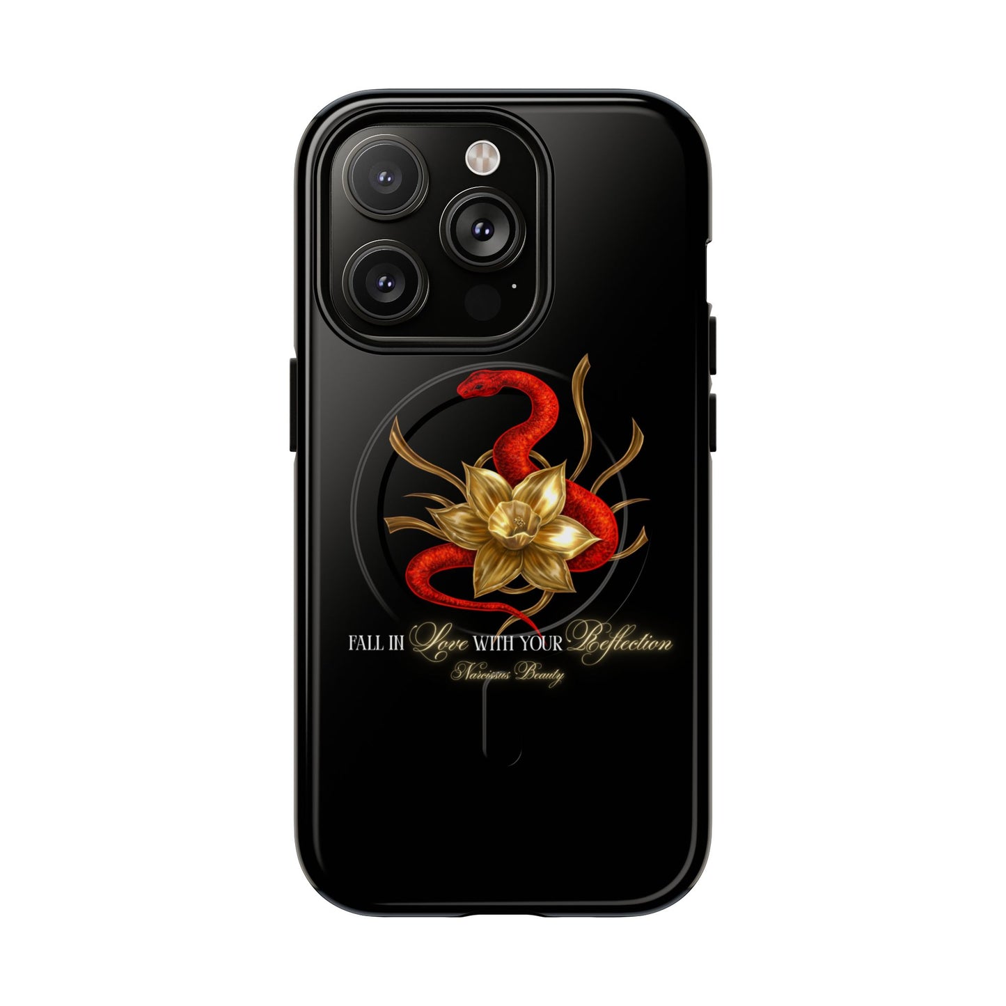 "Snake in the Garden" Tough Phone Case (Black)