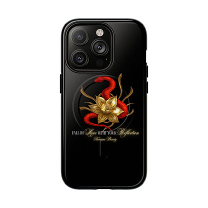 "Snake in the Garden" Tough Phone Case (Black)