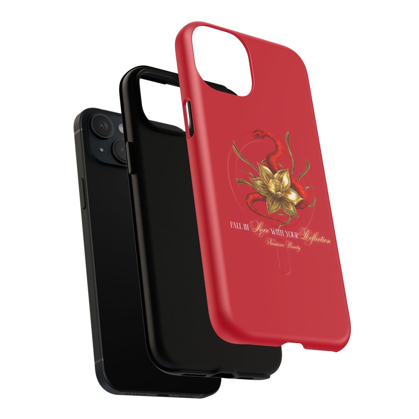 "Snake in the Garden" Tough Phone Case (Red)