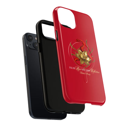 "Snake in the Garden" Tough Phone Case (Red)