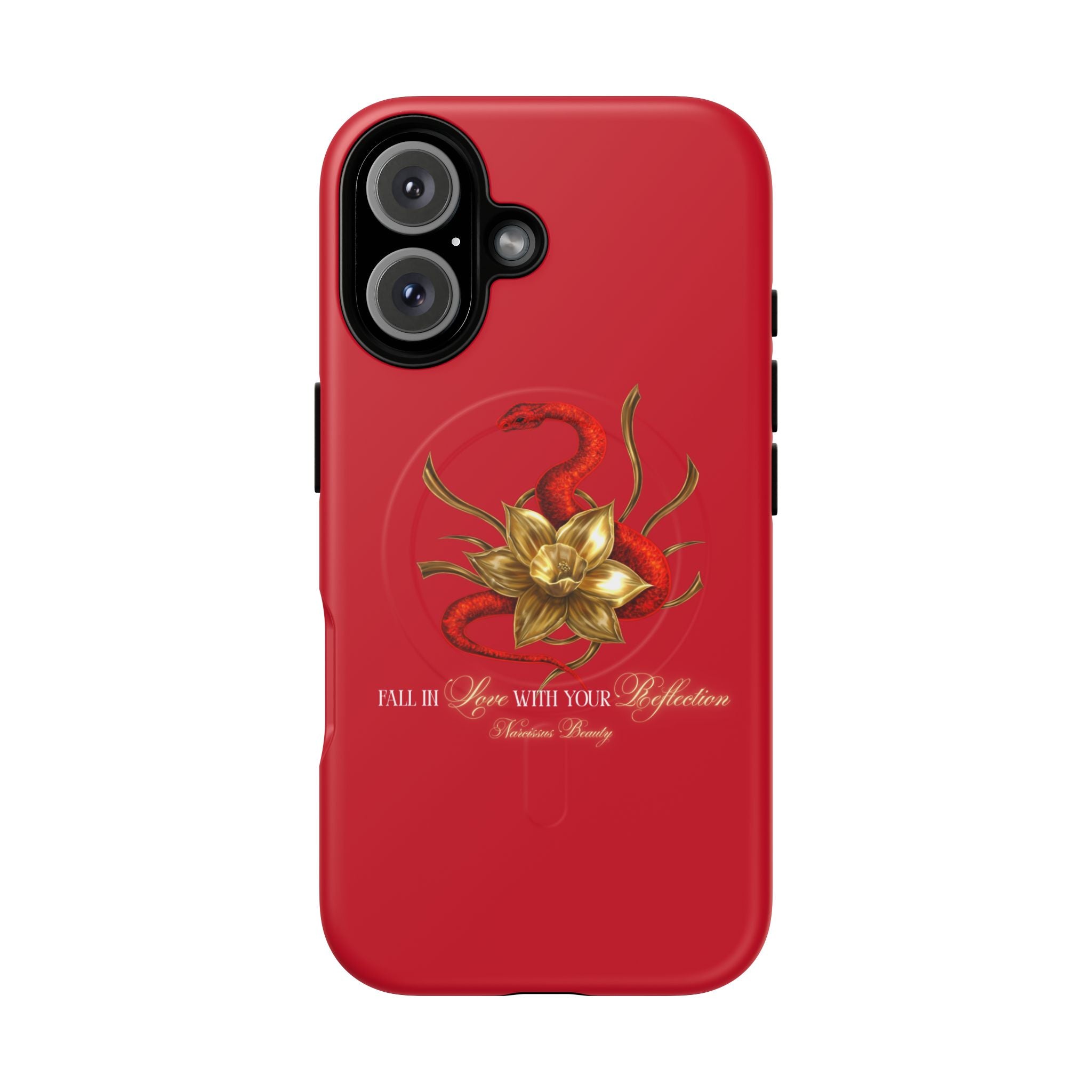 "Snake in the Garden" Tough Phone Case (Red)