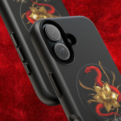 "Snake in the Garden" Tough Phone Case (Black)