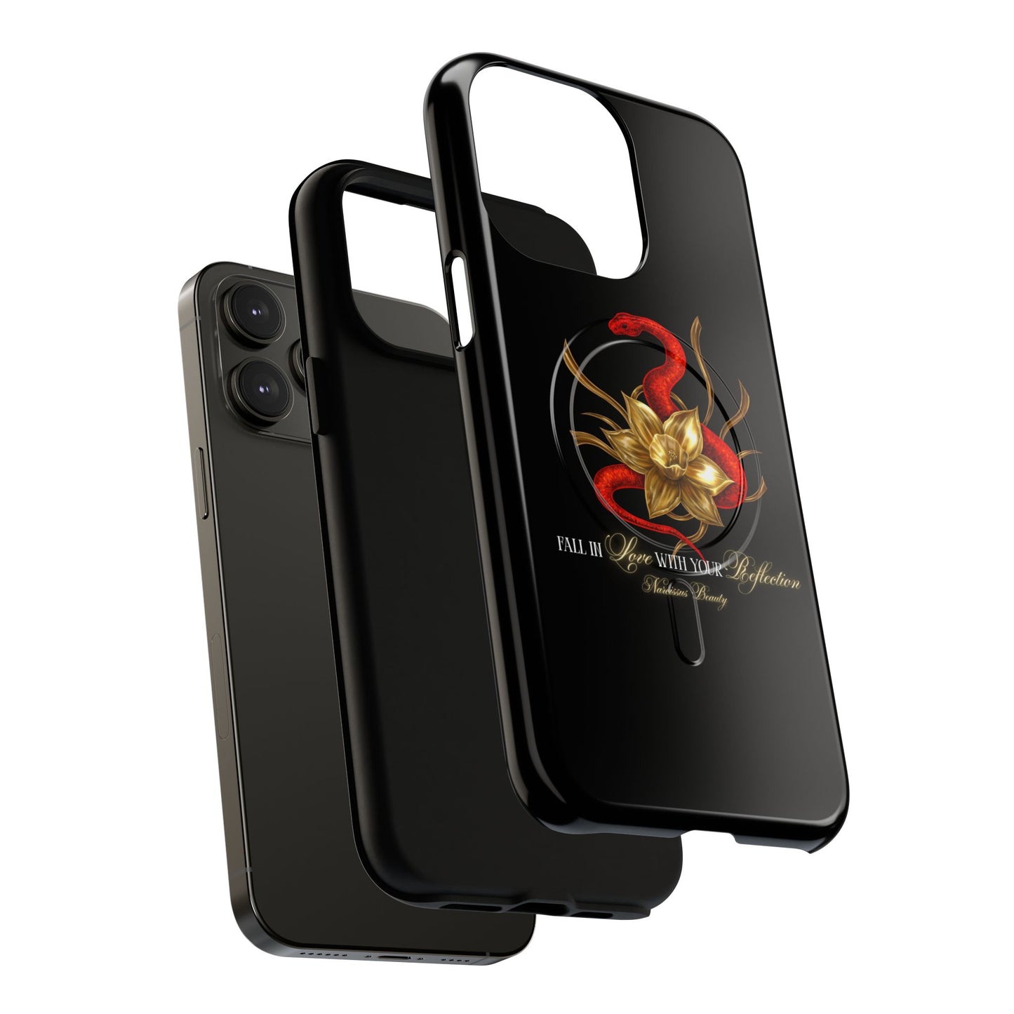 "Snake in the Garden" Tough Phone Case (Black)