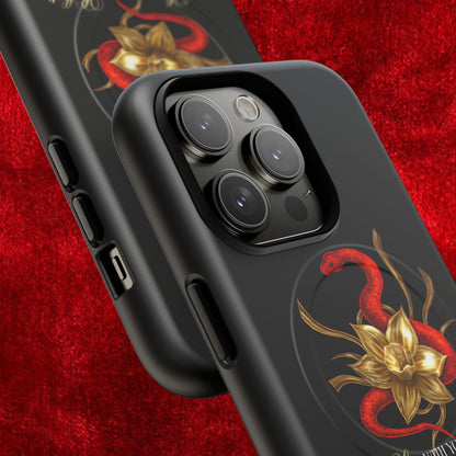 "Snake in the Garden" Tough Phone Case (Black)