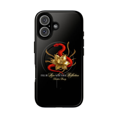 "Snake in the Garden" Tough Phone Case (Black)